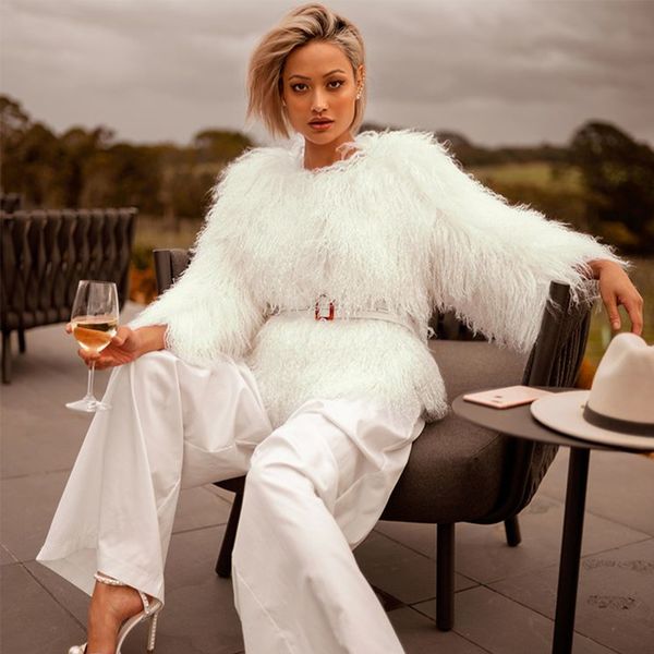 seamyla 2018 new elegant runway coats white feather long sleeve celebrity party coat women night out club winter coat outerwear, Black;brown
seamyla 2018 new elegant runway coats white feather long sleeve celebrity party coat women night out club winter coat outerwear, Black;brown
