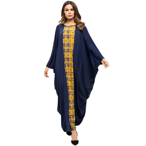 muslim abaya women dress o neck bat-sleeves loose plaid stitching contrast color robes middle east muslim ladies plus size max, Red
muslim abaya women dress o neck bat-sleeves loose plaid stitching contrast color robes middle east muslim ladies plus size max, Red