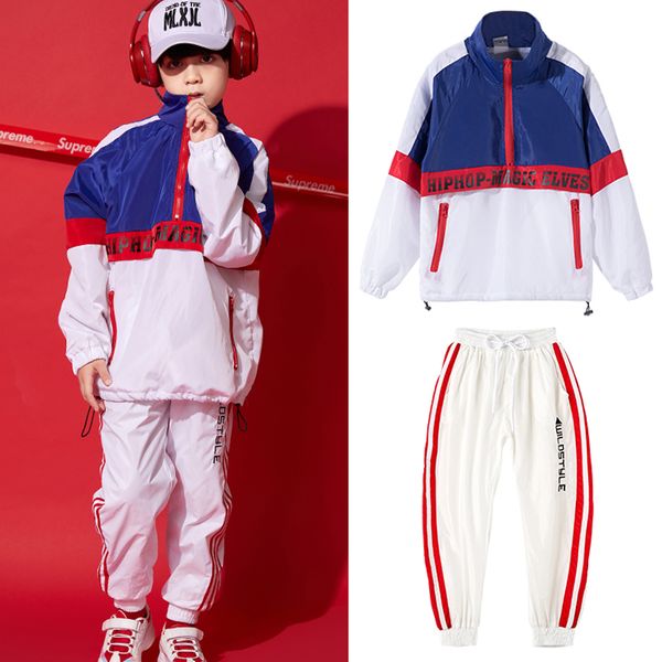 loose boys hip hop dance clothes children satge costume coat+pant street dance performance costume kids stage outfit bl150 4, Black;red
loose boys hip hop dance clothes children satge costume coat+pant street dance performance costume kids stage outfit bl150 4, Black;red