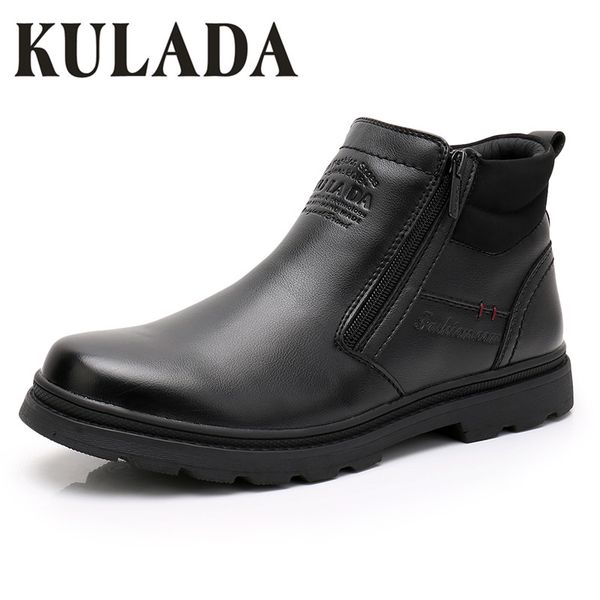 kulada boots men warmest leather boots handmade outdoor winter working vintage style men winter waterproof shoes, Black
kulada boots men warmest leather boots handmade outdoor winter working vintage style men winter waterproof shoes, Black