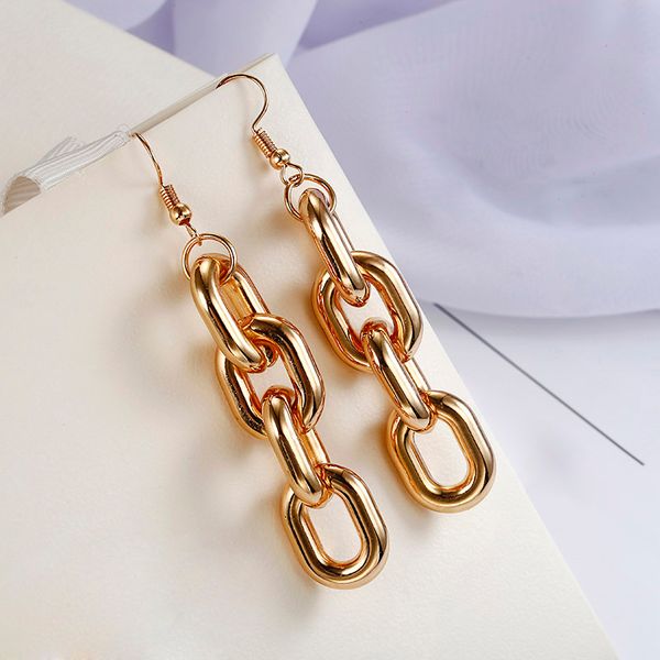 fashion punk style thick link chain dangle earrings for women brincos zirconia brinco feminino wholesale drop earring e0158, Silver
fashion punk style thick link chain dangle earrings for women brincos zirconia brinco feminino wholesale drop earring e0158, Silver