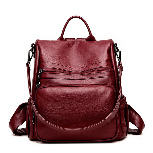 backpack women's bag multi-functional backpack flow new style simple casual soft surface pu leather youth school bag
backpack women's bag multi-functional backpack flow new style simple casual soft surface pu leather youth school bag