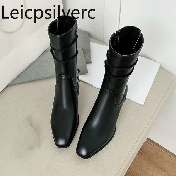 women's boots the new autumn and winter fashion zipper lace-up black square head mid heel mid boots women's shoes 4.5cm high
women's boots the new autumn and winter fashion zipper lace-up black square head mid heel mid boots women's shoes 4.5cm high