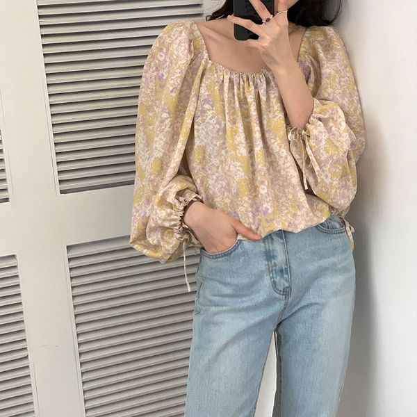 women summer vintage cotton floral blouse square collar loose shirt lacing up long sleeve top, White
women summer vintage cotton floral blouse square collar loose shirt lacing up long sleeve top, White