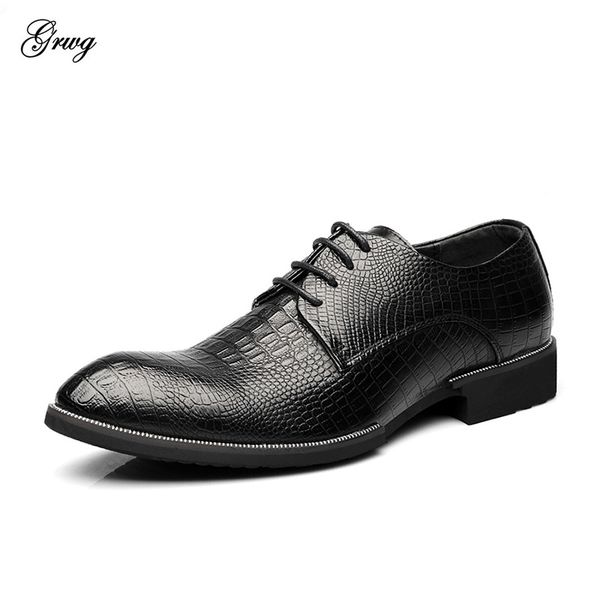 grwg new 2019 men dress shoes formal wedding genuine leather shoes retro business office men's flats oxfords for men, Black
grwg new 2019 men dress shoes formal wedding genuine leather shoes retro business office men's flats oxfords for men, Black