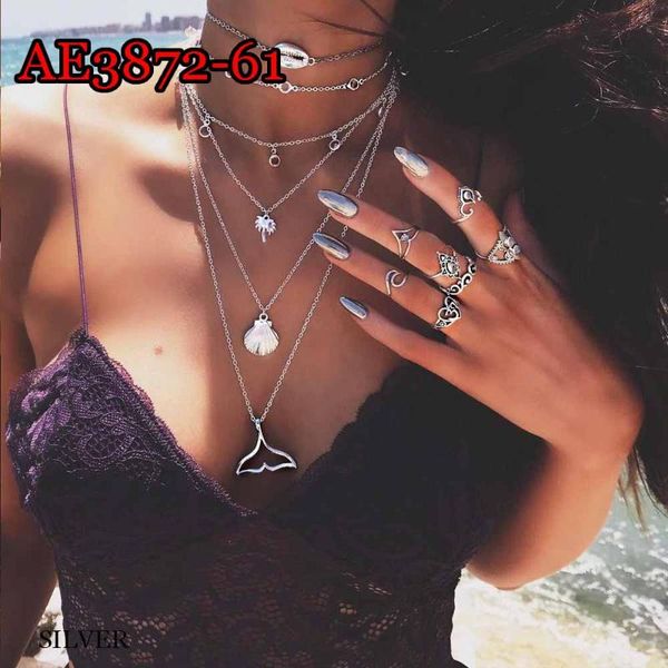 fashion simple classic pendant necklace mermaid tail chain r jewelry choker necklace women chocker ae3872, Silver
fashion simple classic pendant necklace mermaid tail chain r jewelry choker necklace women chocker ae3872, Silver