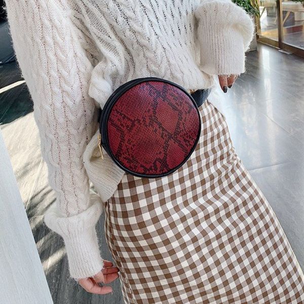 fashion snake skin pattern waist bag faux leather round crossbody bag for women fanny pack bum
fashion snake skin pattern waist bag faux leather round crossbody bag for women fanny pack bum