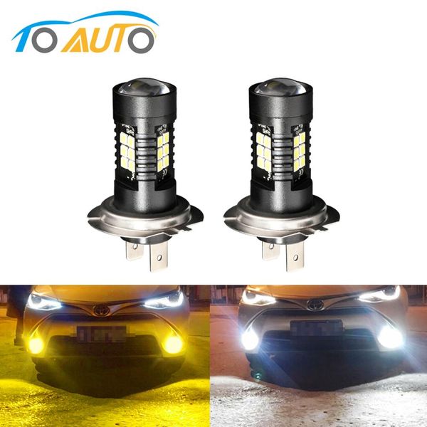 

2x auto bulb lamp h7 h4 9003 hb2 led car 21 smd 3030 chip 6000k 1200lm super bright white fog lights driving lamps 24v