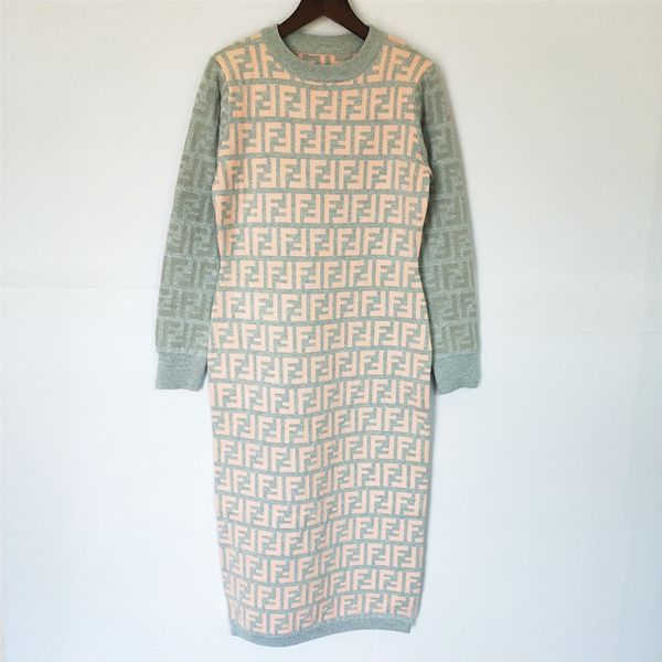 women fashion knitted dress europe-america classic dresses luxury ff jacquard knitted dress gold and silver thread wool blend dress selling
women fashion knitted dress europe-america classic dresses luxury ff jacquard knitted dress gold and silver thread wool blend dress selling