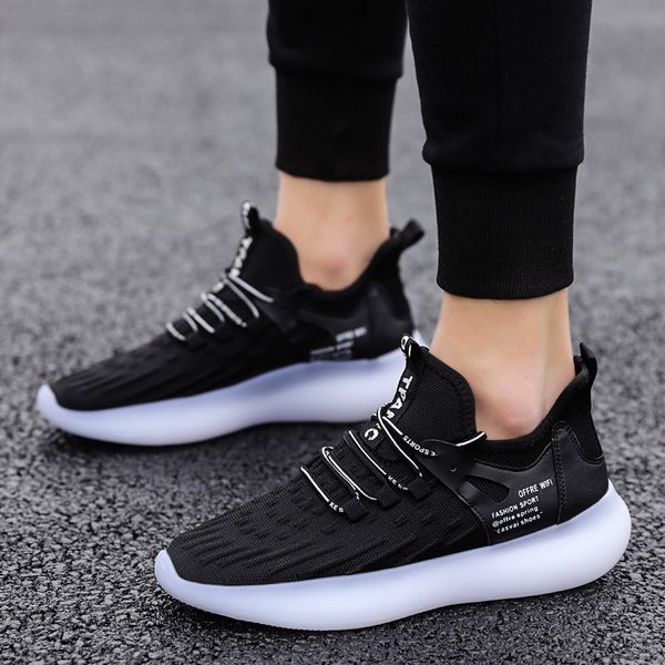 new mesh men's shoes sports casual shoes youth trend breathable and comfortable non-slip men's fashion sneakers, Black
new mesh men's shoes sports casual shoes youth trend breathable and comfortable non-slip men's fashion sneakers, Black