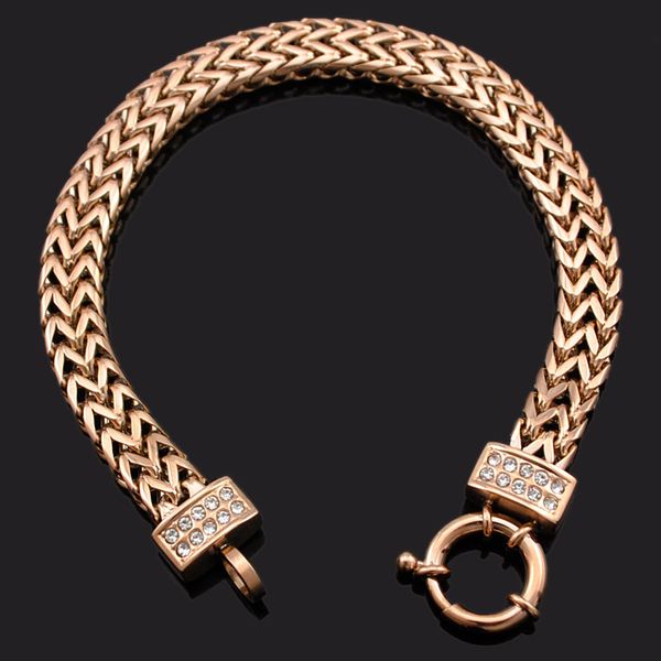 dolaime stainless steel round buckle polishing women 's fashion bracelet jewelry three color options gb440, Black
dolaime stainless steel round buckle polishing women 's fashion bracelet jewelry three color options gb440, Black