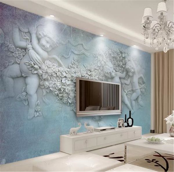 3d wall paper home decor пользовательские европейский стиль angel купидон indoor tv фона украшения стены mural обои 
3d wall paper home decor пользовательские европейский стиль angel купидон indoor tv фона украшения стены mural обои