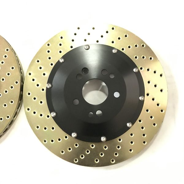 

jekit car brake disc rotors 380*34mm with aluminum center cap and adapters for amg brake w222 front