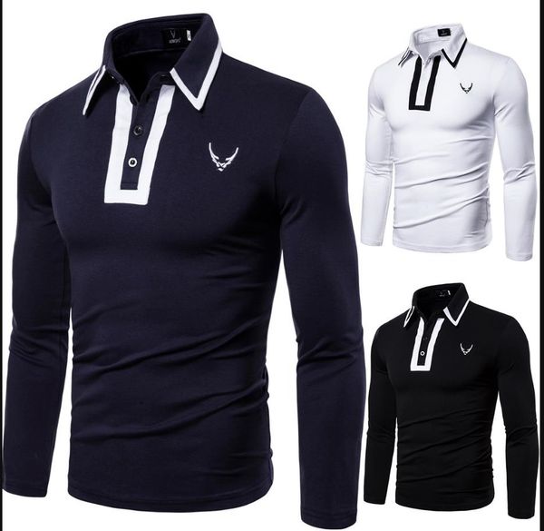 ms code yt041 european embroidery new autumn european and lapel polo t-shirt t-shirt logo men men's long-sleeved american ship tsh jnuj, Black
ms code yt041 european embroidery new autumn european and lapel polo t-shirt t-shirt logo men men's long-sleeved american ship tsh jnuj, Black