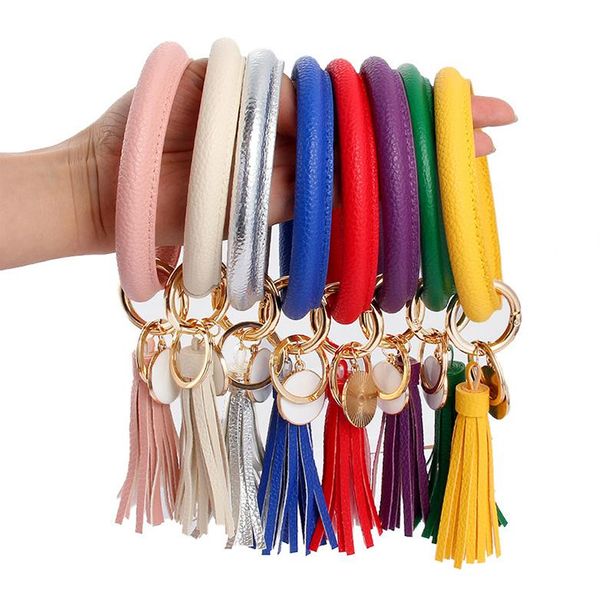2020 personalized women pu leather inspired bracelet key ring fashion pu pendant leather bracelets tassels bangle keychain 14 styles m222f, Golden;silver
2020 personalized women pu leather inspired bracelet key ring fashion pu pendant leather bracelets tassels bangle keychain 14 styles m222f, Golden;silver