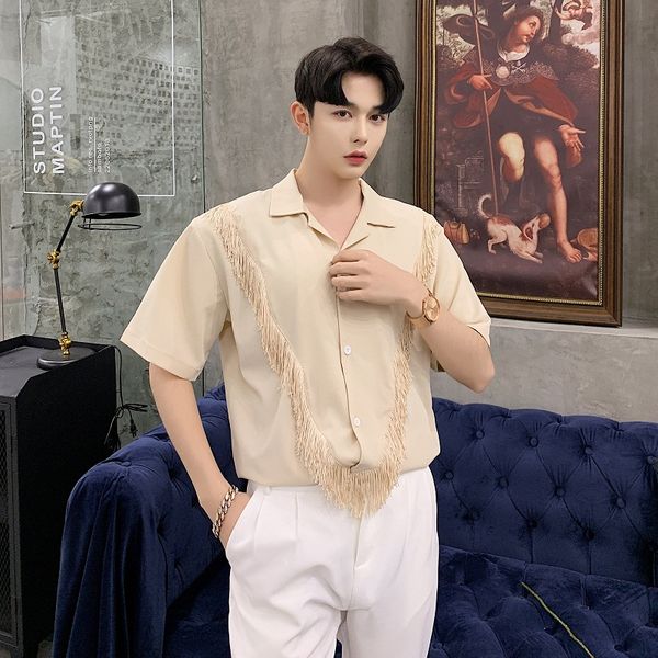 mixcubic 2020 summer korean style personality tassel design shirts men casual loose tassel shirts for men,size -xl, White;black
mixcubic 2020 summer korean style personality tassel design shirts men casual loose tassel shirts for men,size -xl, White;black