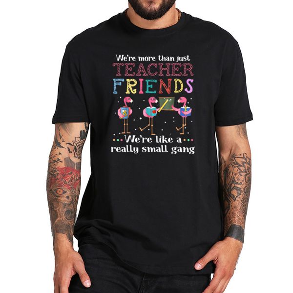 100% cotton t shirt we're more than just teacher friends t shirt small gang flamingo, White;black
100% cotton t shirt we're more than just teacher friends t shirt small gang flamingo, White;black