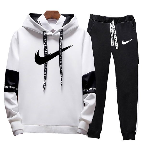 two piece set tracksuits men autumn winter sportswear suit fleece hoodie suit print malechandal hombre sweatshirt+sweatpants set, Black;blue
two piece set tracksuits men autumn winter sportswear suit fleece hoodie suit print malechandal hombre sweatshirt+sweatpants set, Black;blue