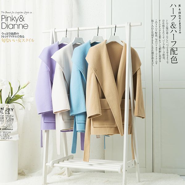 autumn winter women cashmere wool jacket 2019 new medium long loose woolen coat slim long-sleeved woolen outerwear, Black
autumn winter women cashmere wool jacket 2019 new medium long loose woolen coat slim long-sleeved woolen outerwear, Black
