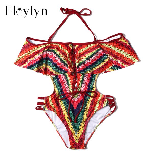 floylyn one piece swimsuit rainbow print women swimwear ruffle monokini retro halter bodysuit vintage girls bathing suit, White;black
floylyn one piece swimsuit rainbow print women swimwear ruffle monokini retro halter bodysuit vintage girls bathing suit, White;black