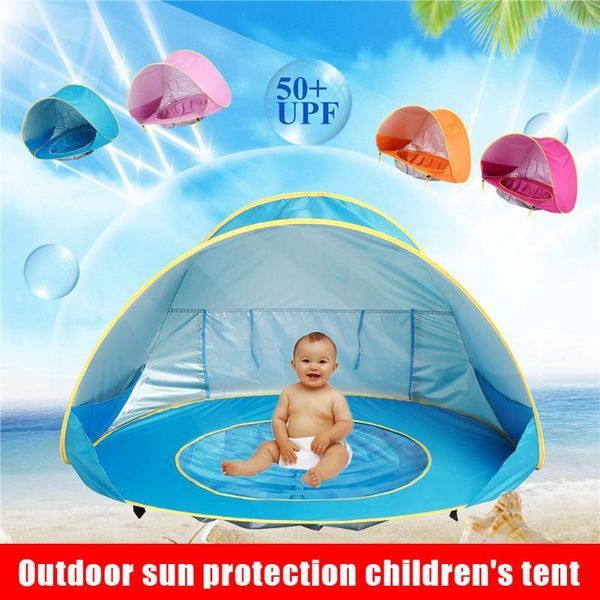 baby beach tent children waterproof sun awning tent uv-protect sunshelter mini pool n66