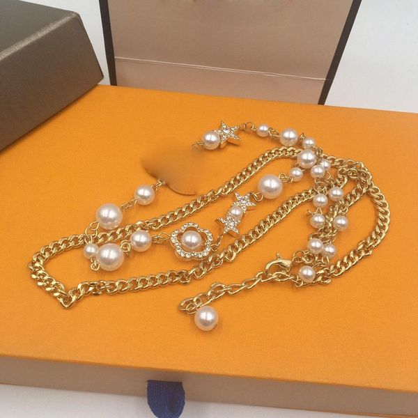 double pearl necklace bracelet chain luxury designer jewelry women necklace women earrings love bracelet mens 14k gold chains 2020 new, Silver
double pearl necklace bracelet chain luxury designer jewelry women necklace women earrings love bracelet mens 14k gold chains 2020 new, Silver