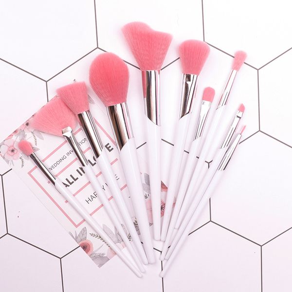 10pcs makeup brushes set eye shadow blush liquid foundation lips eyebrow brush fashion cosmetic beauty tool kit #
10pcs makeup brushes set eye shadow blush liquid foundation lips eyebrow brush fashion cosmetic beauty tool kit #