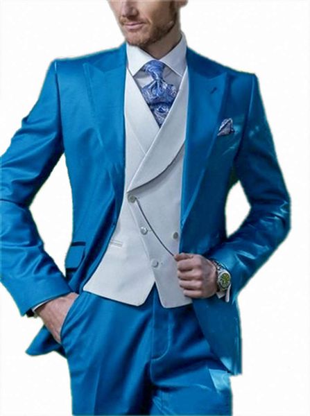 men's 3 pieces tuxedo suits blazer jacket vest pants wedding attire for groom business men outfit for formal occasion, White;black
men's 3 pieces tuxedo suits blazer jacket vest pants wedding attire for groom business men outfit for formal occasion, White;black
