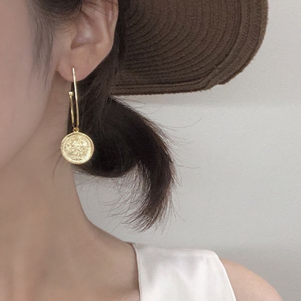 925 sterling silver earrings for women earring round dangle simple studs piercing party gifts fine jewerly brincos new arrival, Golden;silver
925 sterling silver earrings for women earring round dangle simple studs piercing party gifts fine jewerly brincos new arrival, Golden;silver
