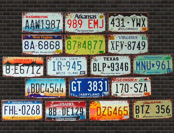 license plate collection usa vintage metal tin signs route 66 car number license plate plaque poster bar club wall garage home decoration
license plate collection usa vintage metal tin signs route 66 car number license plate plaque poster bar club wall garage home decoration