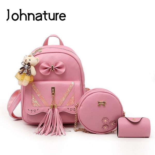 johnature 2019 новая молния кисточкой arcuate плечевой ремень bow-knot softback ил карман с мягкой ручкой случайные твердые женщины рюкзак
johnature 2019 новая молния кисточкой arcuate плечевой ремень bow-knot softback ил карман с мягкой ручкой случайные твердые женщины рюкзак