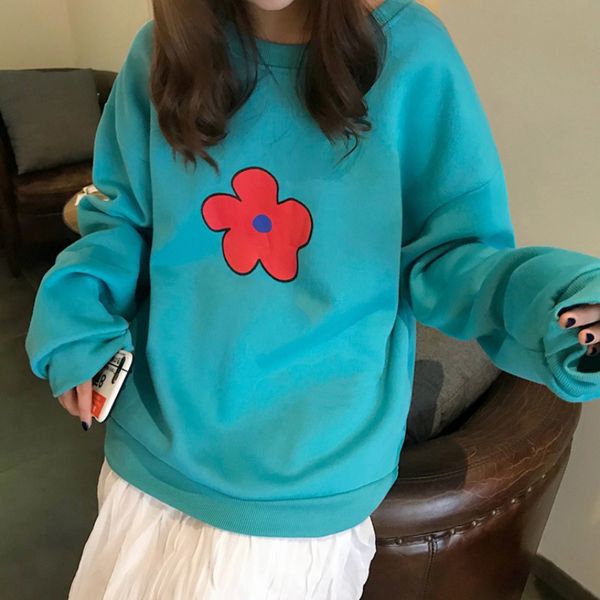 women sweatshirts fashionable long sleeve casual sweatshirt sweet style flower printed kawaii sweatshirt clothing w1, Black
women sweatshirts fashionable long sleeve casual sweatshirt sweet style flower printed kawaii sweatshirt clothing w1, Black