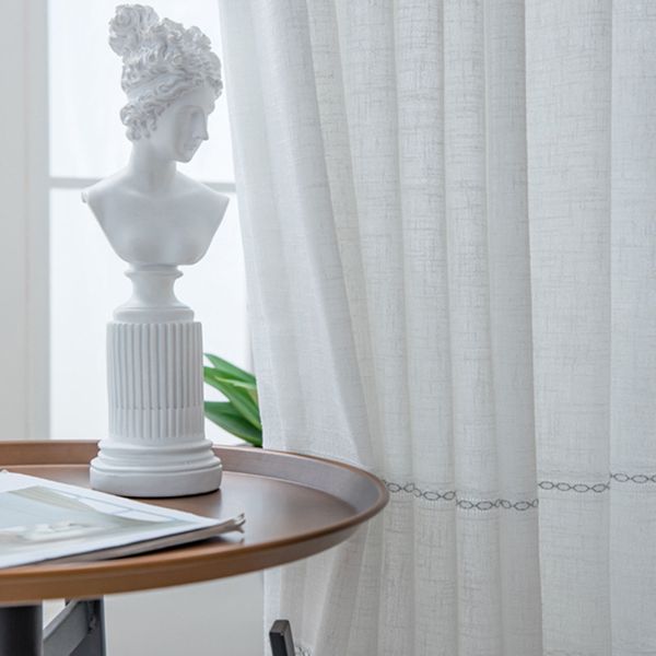 modern curtains for living dining room bedroom simple embroidery curtain white tulle light-transmitting opaque character window
modern curtains for living dining room bedroom simple embroidery curtain white tulle light-transmitting opaque character window