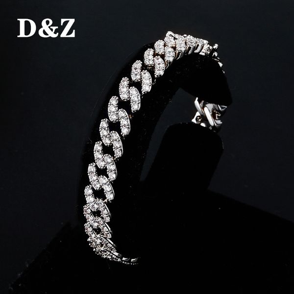 d&z 10mm prong setting cuban link bracelet gold silver bracelet iced out cubic zirconia bling hip hop for men jewelry, Black
d&z 10mm prong setting cuban link bracelet gold silver bracelet iced out cubic zirconia bling hip hop for men jewelry, Black