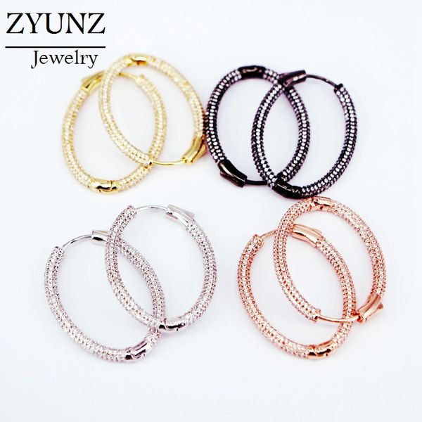 4 pairs, oval shape full cubic zirconia cz hoop earring classic fashion clasp gorgeous huggie cz hoop jewelry for women, Golden;silver
4 pairs, oval shape full cubic zirconia cz hoop earring classic fashion clasp gorgeous huggie cz hoop jewelry for women, Golden;silver