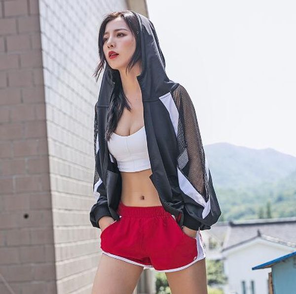 women running shirts mesh yoga jackets breathable running shirt patchwork yoga fitness sportswear gym sports jacket, Black;red
women running shirts mesh yoga jackets breathable running shirt patchwork yoga fitness sportswear gym sports jacket, Black;red