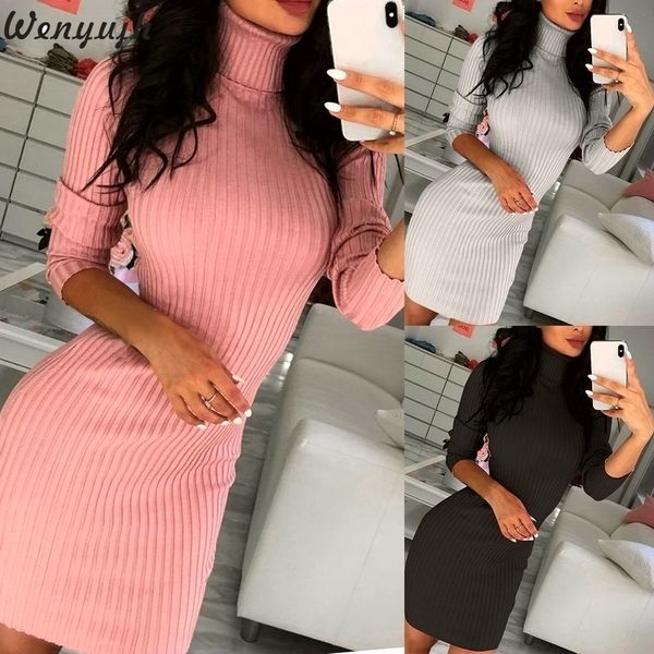 wenyujh women autumn casual sweaters long sleeve turtleneck knitted stretchable elasticity sweater female slim bodycon dress, Black;gray
wenyujh women autumn casual sweaters long sleeve turtleneck knitted stretchable elasticity sweater female slim bodycon dress, Black;gray