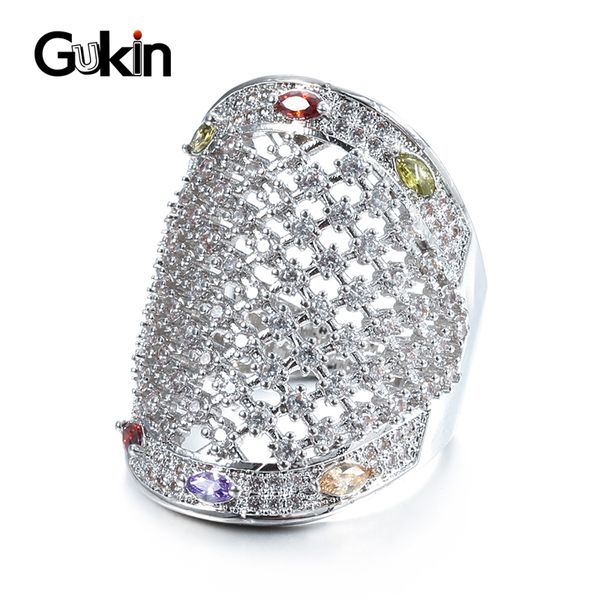 gukin fashion 2020 new jewelry engagement ring princess cut white zircon silver color wedding rings party gifts, Golden;silver
gukin fashion 2020 new jewelry engagement ring princess cut white zircon silver color wedding rings party gifts, Golden;silver