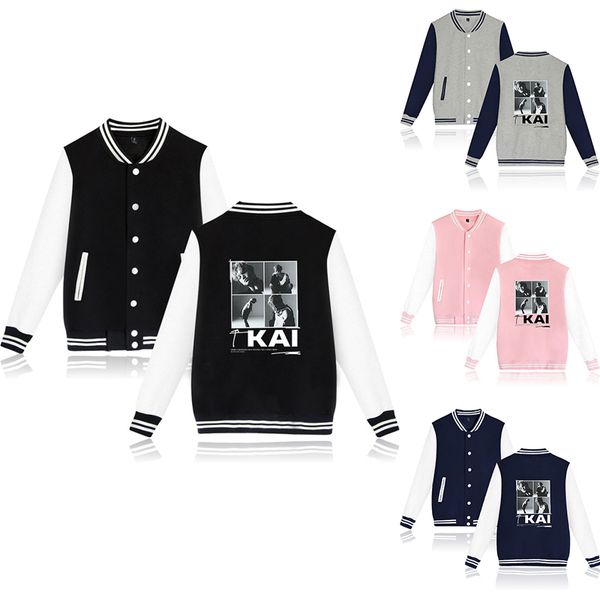 kai super kpop baseball jacket coat hip hop men women hoodie sweatshirts pocket long sleeve male female hoodies jackets 4xl, Black;brown
kai super kpop baseball jacket coat hip hop men women hoodie sweatshirts pocket long sleeve male female hoodies jackets 4xl, Black;brown