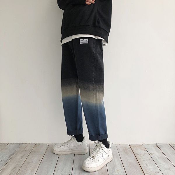 2020 autumn men's gradual change color baggy casual pants black homme jeans classic style cargo pocket male trousers size -2xl, Blue
2020 autumn men's gradual change color baggy casual pants black homme jeans classic style cargo pocket male trousers size -2xl, Blue