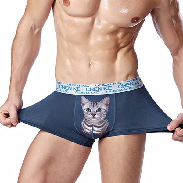 2020 men cat underwear boxer skull tiger underwear men boxer shorts thin panties big size, Black;white
2020 men cat underwear boxer skull tiger underwear men boxer shorts thin panties big size, Black;white