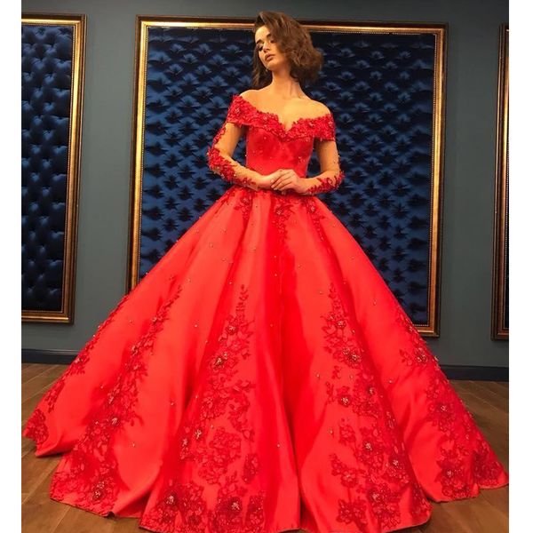 red ball gown evening dresses 2020 long elegant women quinceanera dress heavy beaded crystal deep long sleeve sweet 16 dresses, Blue;red
red ball gown evening dresses 2020 long elegant women quinceanera dress heavy beaded crystal deep long sleeve sweet 16 dresses, Blue;red