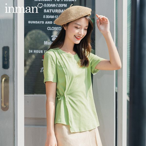 inman 2020 summer new arrival short sleeve round collar irregular shape sweet cool style women slide bandage t shirt, White
inman 2020 summer new arrival short sleeve round collar irregular shape sweet cool style women slide bandage t shirt, White