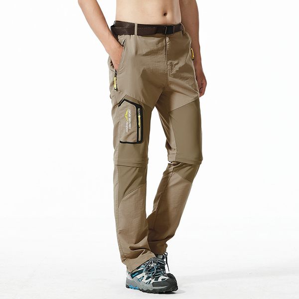 outdoor sports quick-drying pants men's detachable two pants waist elastic design plus size multi-bag hiking trousers, Black;green
outdoor sports quick-drying pants men's detachable two pants waist elastic design plus size multi-bag hiking trousers, Black;green
