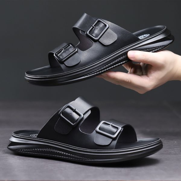 new summer sandals men leather shoes flat mens beach sandals non-slip male summer holiday black white shoes a2314
new summer sandals men leather shoes flat mens beach sandals non-slip male summer holiday black white shoes a2314