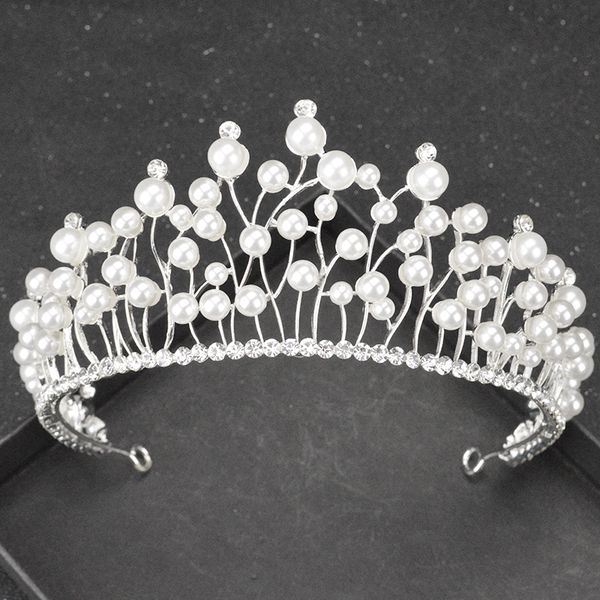 korean silver color bride crown fashion handmade pearl wedding hair accessories princess banquet rhinestone headdress, Golden;white
korean silver color bride crown fashion handmade pearl wedding hair accessories princess banquet rhinestone headdress, Golden;white