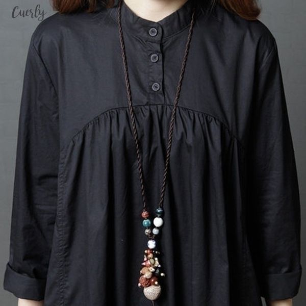 2020 new spring autumn women dress cotton linen vintage loose long sleeve solid office dress vestidos robe, Black;gray
2020 new spring autumn women dress cotton linen vintage loose long sleeve solid office dress vestidos robe, Black;gray