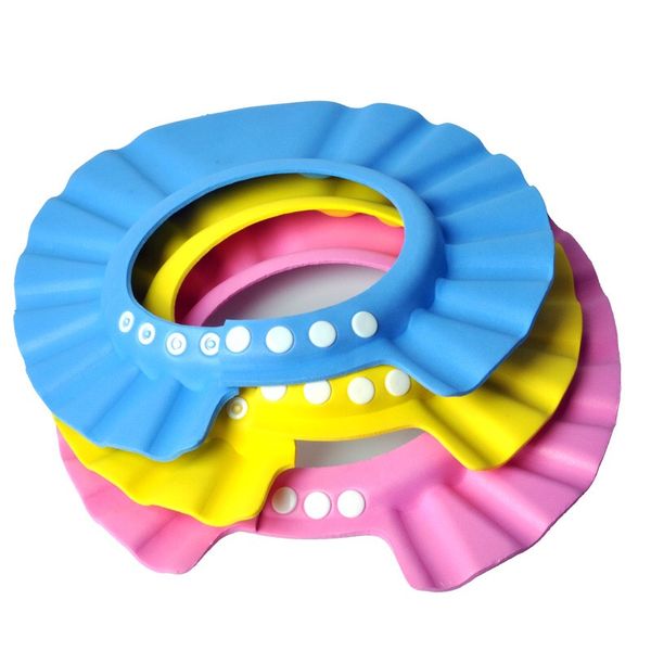 1 piece adjustable eva soft baby shampoo shower cap baby care bath protection for kid cap 
1 piece adjustable eva soft baby shampoo shower cap baby care bath protection for kid cap