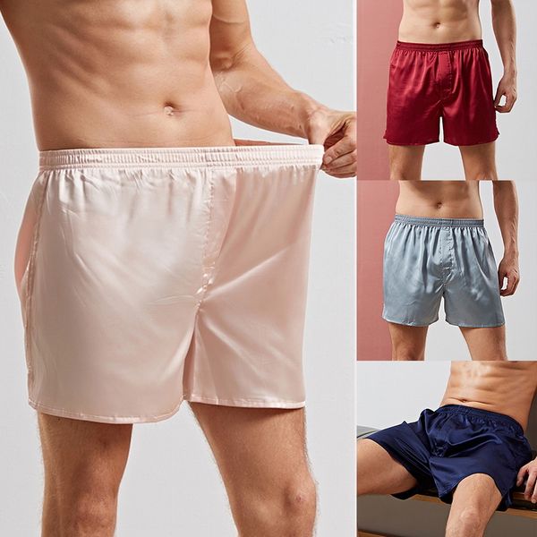 2019 fashion summer men pure color silk satin pajama sleepwear homewear robes shorts underwear men sleeping shorts bottoms, Black;brown
2019 fashion summer men pure color silk satin pajama sleepwear homewear robes shorts underwear men sleeping shorts bottoms, Black;brown