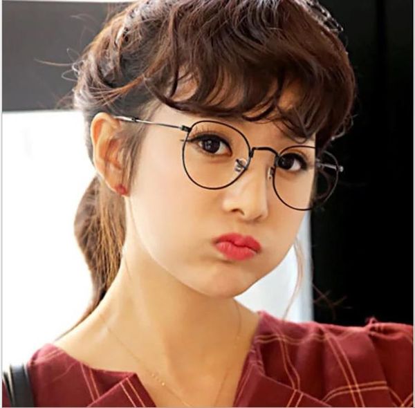 glasses frame literary fan harajuku round frame metal flat mirror tide men and women glasses frame, White;black
glasses frame literary fan harajuku round frame metal flat mirror tide men and women glasses frame, White;black